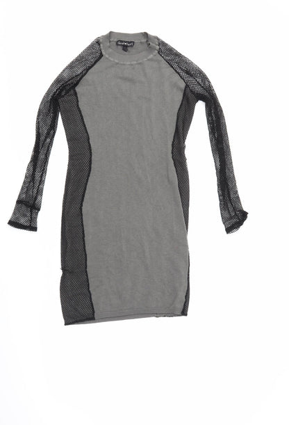 Derek Heart Womens Grey   Jumper Dress  Size M