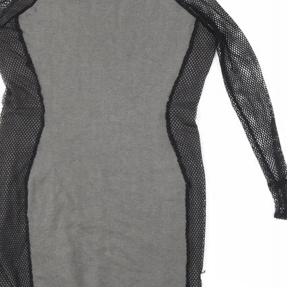 Derek Heart Womens Grey   Jumper Dress  Size M