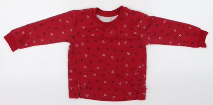 Matalan Boys Red   Basic T-Shirt Size 12-18 Months  - Crowns