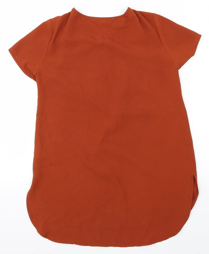 New Look Womens Orange   Basic Blouse Size 8
