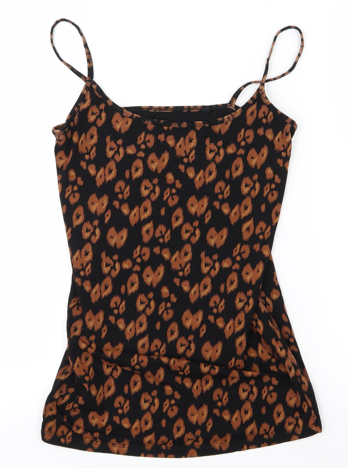Womens UK Size 10 NEXT Orange Basic Tank