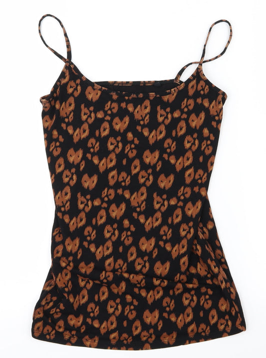 Womens UK Size 10 NEXT Orange Basic Tank