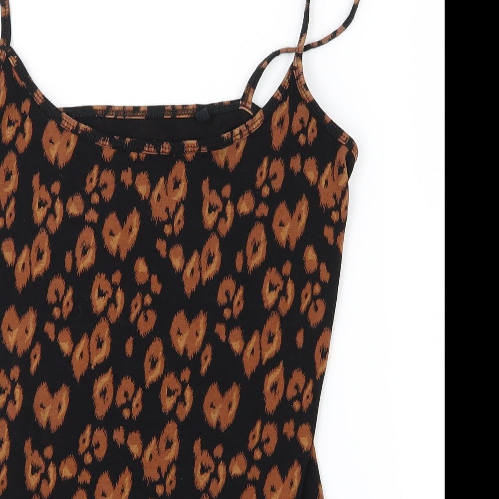 Womens UK Size 10 NEXT Orange Basic Tank