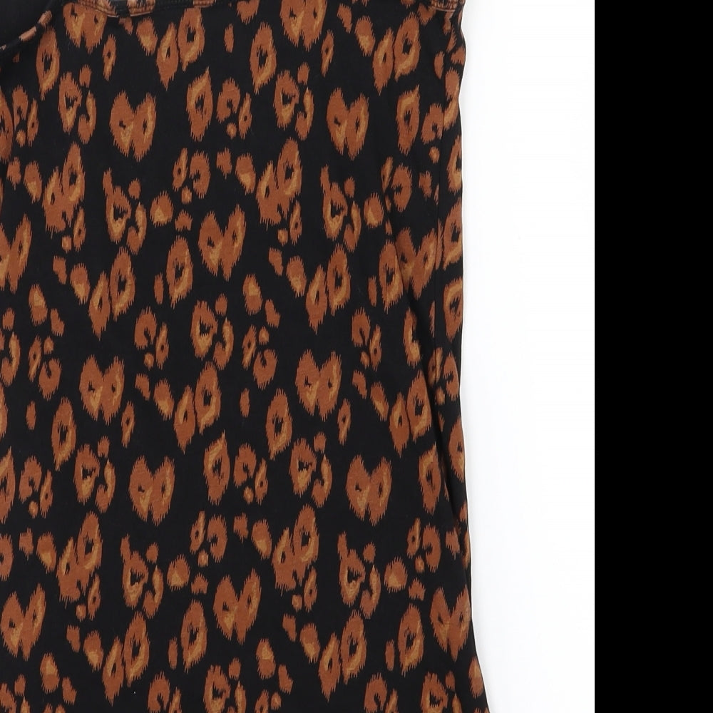 Womens UK Size 10 NEXT Orange Basic Tank