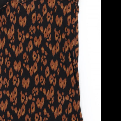 Womens UK Size 10 NEXT Orange Basic Tank