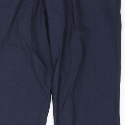 Mens UK Size M Cedar Wood State Regular Fit Dress Pants Blue Trousers
