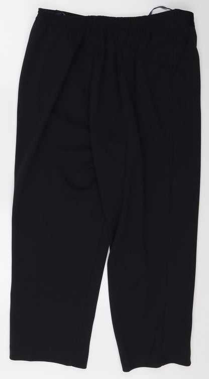 Womens UK Size 16 BM Regular Fit Dress Pants Blue Trousers