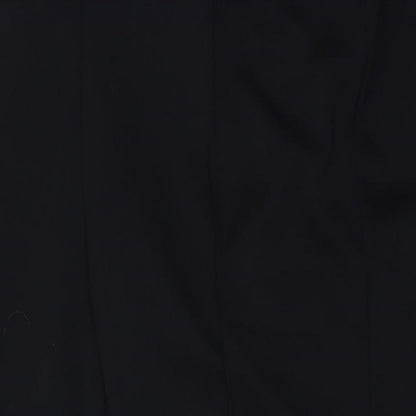 Womens UK Size 16 BM Regular Fit Dress Pants Blue Trousers