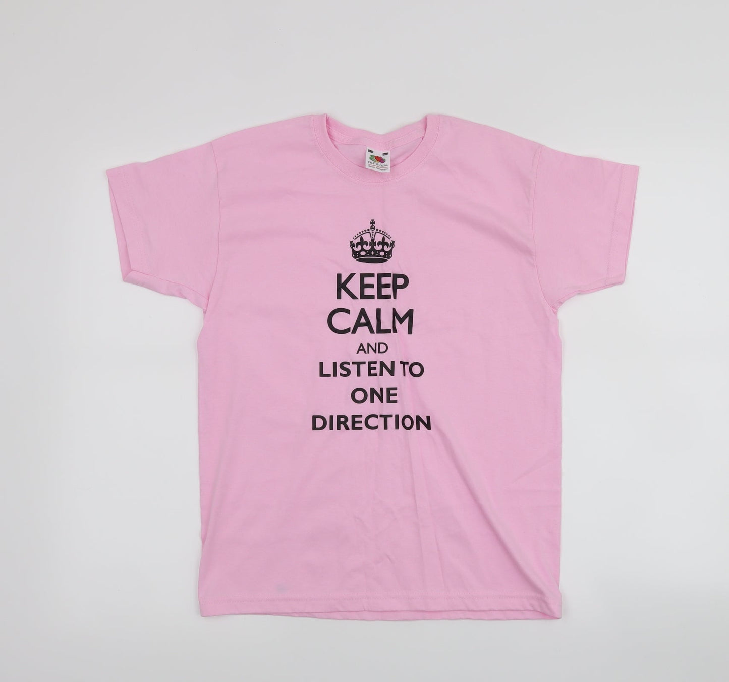 Fruit of the Loom Girls Pink   Basic T-Shirt Size 9-10 Years
