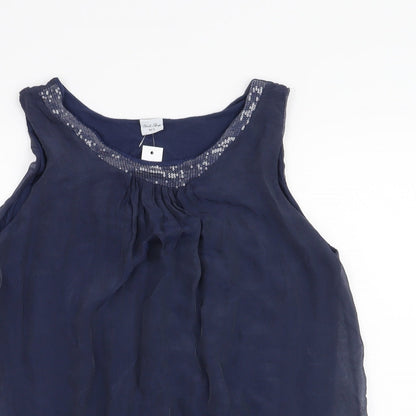 Womens UK Size M Stock Shop Blue Basic Tank