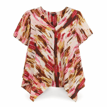 H by Halston Womens Pink   Basic Blouse Size 14