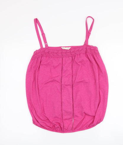 Womens UK Size 14 BHS Pink Basic Tank
