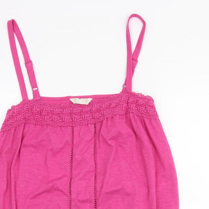 Womens UK Size 14 BHS Pink Basic Tank
