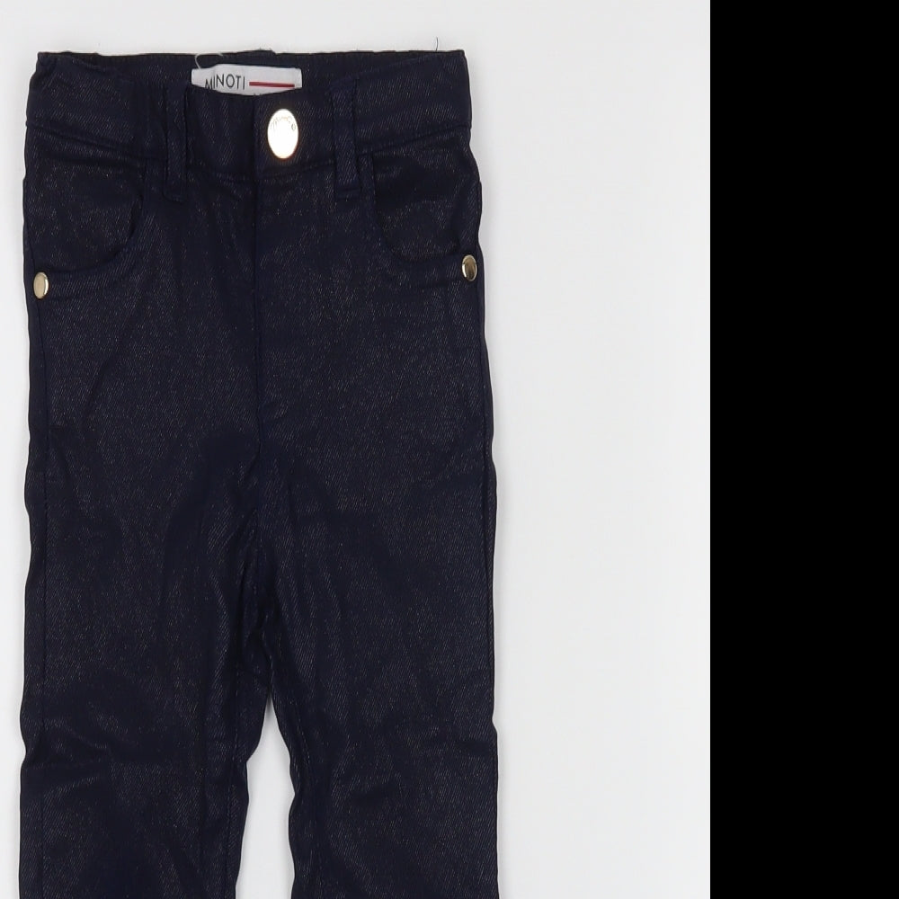 Minoti Girls Blue   Straight Jeans Size 2-3 Years