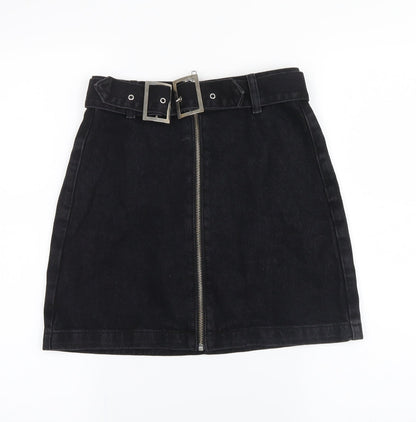 Womens UK Size 6 Topshop Mini Denim Skirt