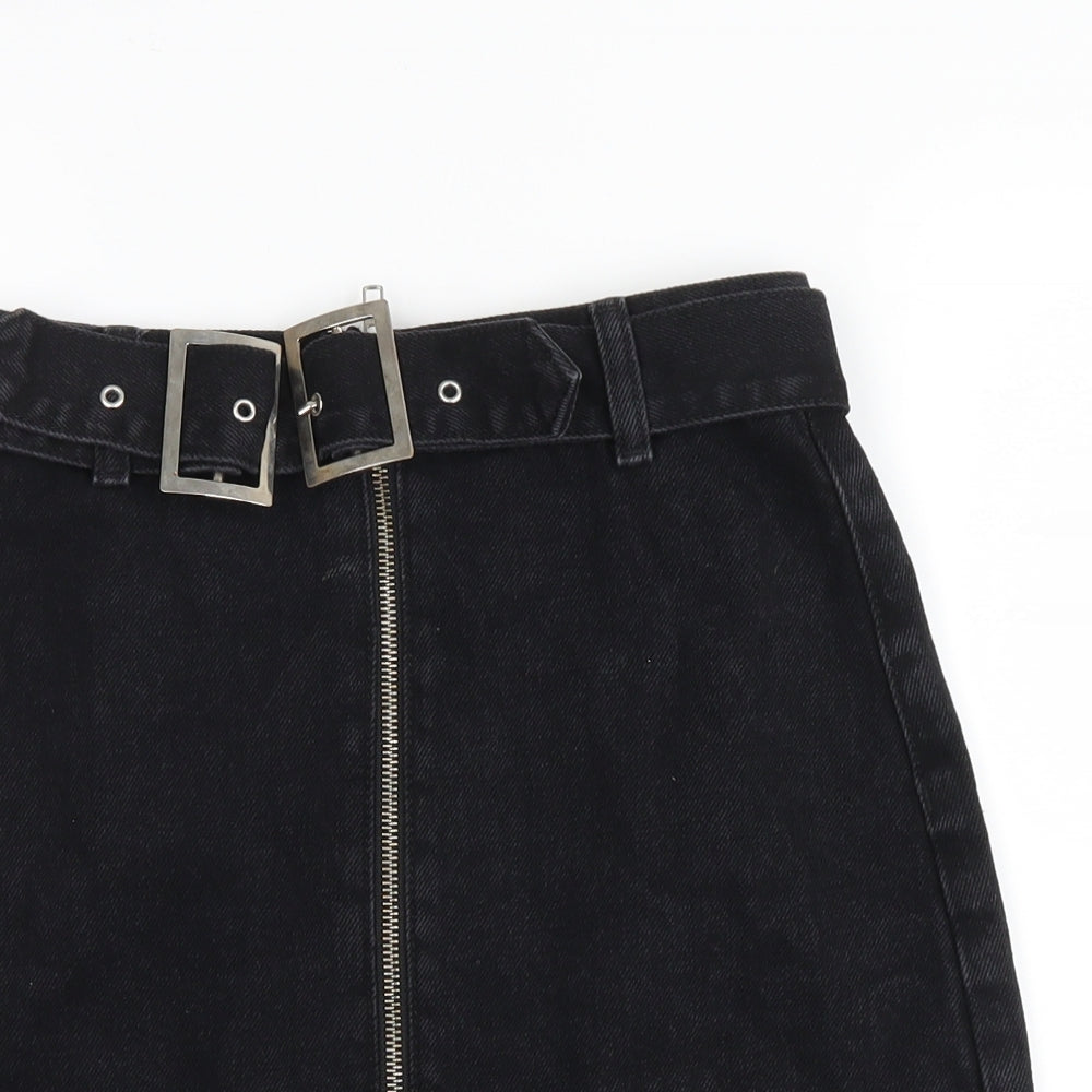 Womens UK Size 6 Topshop Mini Denim Skirt