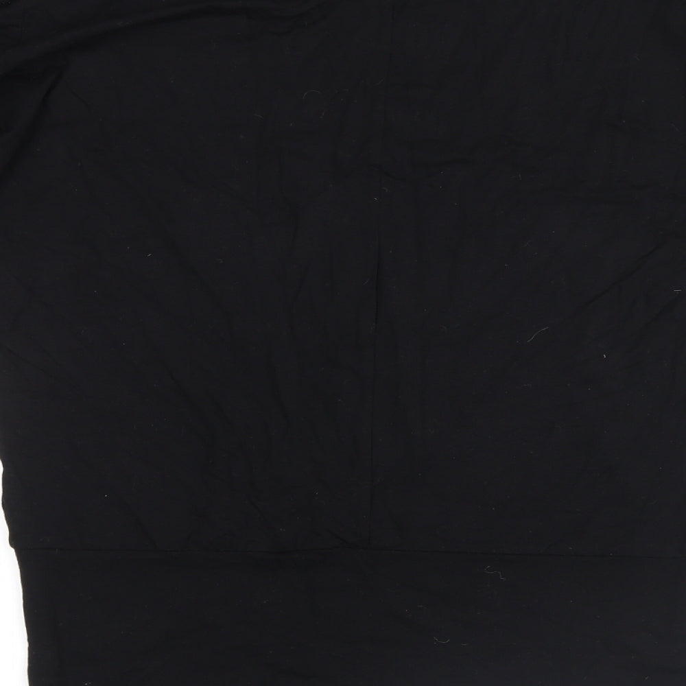Lipsey Womens Black Floral  Basic Blouse Size 8