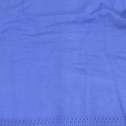 bm collection Womens Blue   Cardigan Jumper Size M