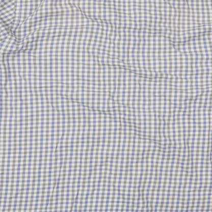 Mens UK Size XL boston crew Grey  Button-Up Long Sleeve Casual Shirt
