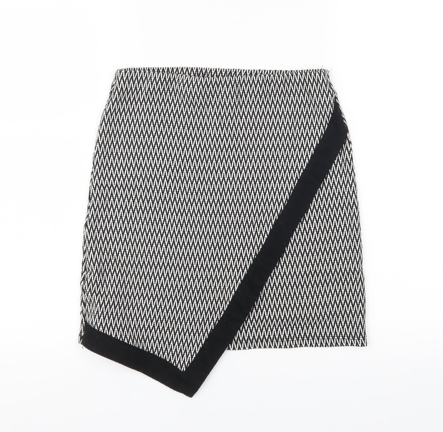 Atmosphere Womens Black Striped  Mini Skirt Size 8