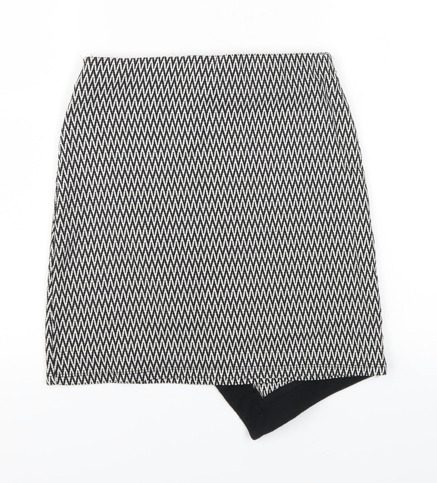 Atmosphere Womens Black Striped  Mini Skirt Size 8