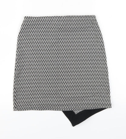 Atmosphere Womens Black Striped  Mini Skirt Size 8