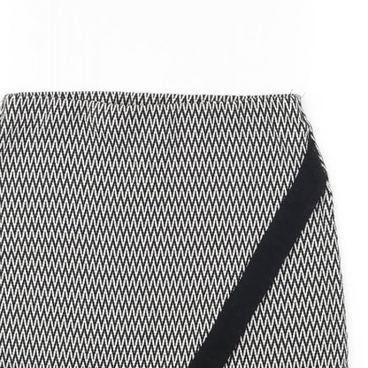 Atmosphere Womens Black Striped  Mini Skirt Size 8