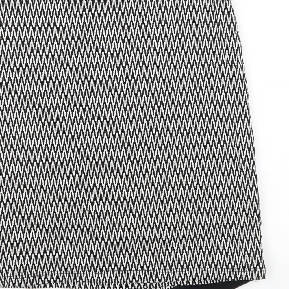 Atmosphere Womens Black Striped  Mini Skirt Size 8