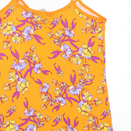 Womens UK Size 8 George Orange Basic Tank