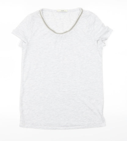 Womens UK Size 8 George Grey Basic T-Shirt