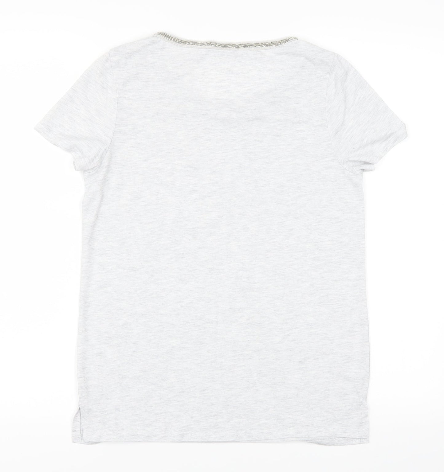 Womens UK Size 8 George Grey Basic T-Shirt