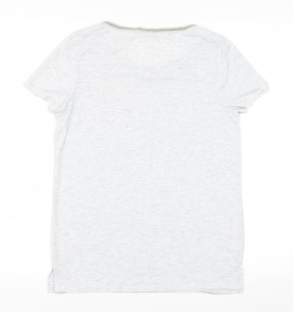Womens UK Size 8 George Grey Basic T-Shirt