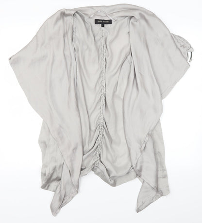 Womens UK Size 6 River Island Grey Basic Blouse