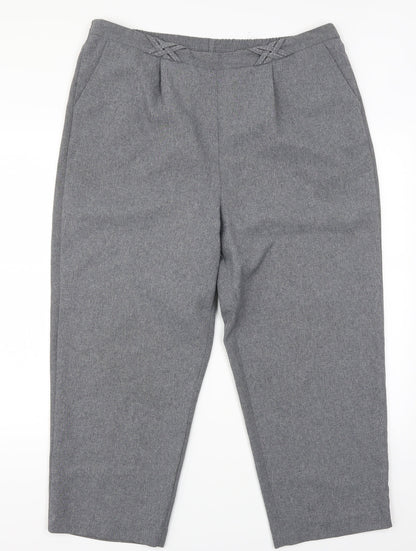 BM Womens Grey   Trousers  Size 18 L24 in