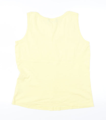 Bonmarché Womens Yellow   Basic Tank Size 14