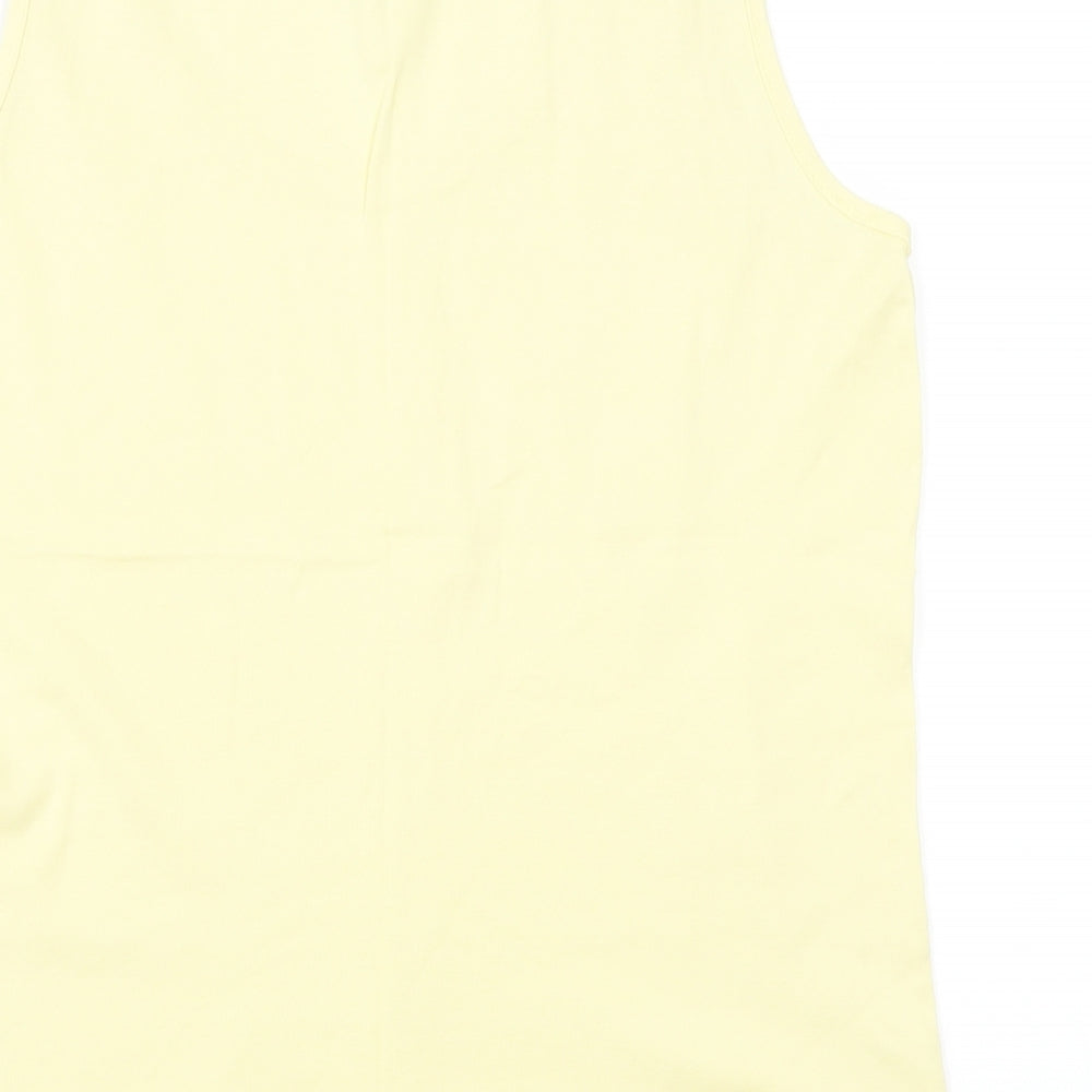Bonmarché Womens Yellow   Basic Tank Size 14