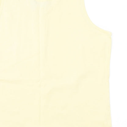 Womens UK Size M Bonmarché Yellow Basic Tank