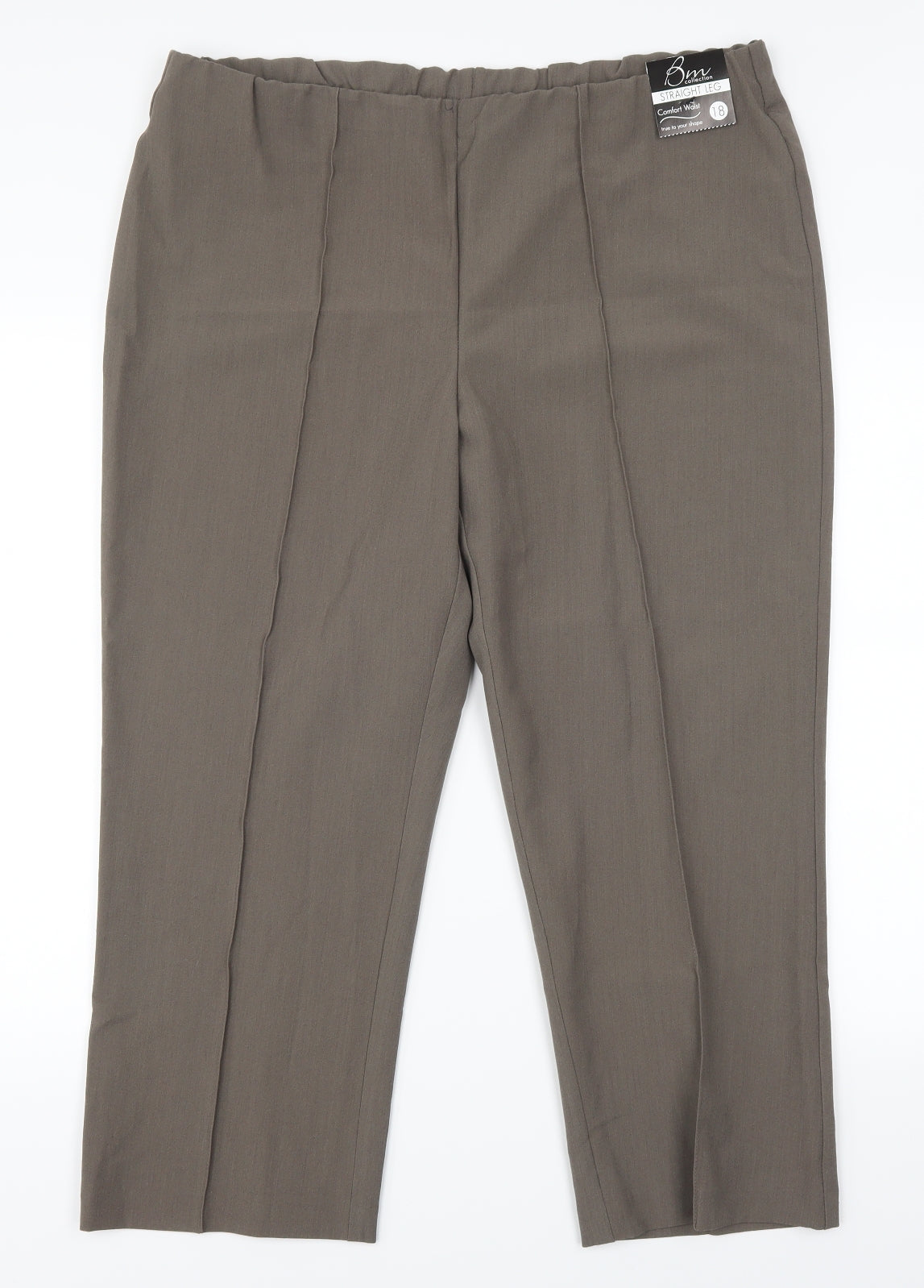 Womens UK Size 18 BM Regular Fit  Brown Trousers