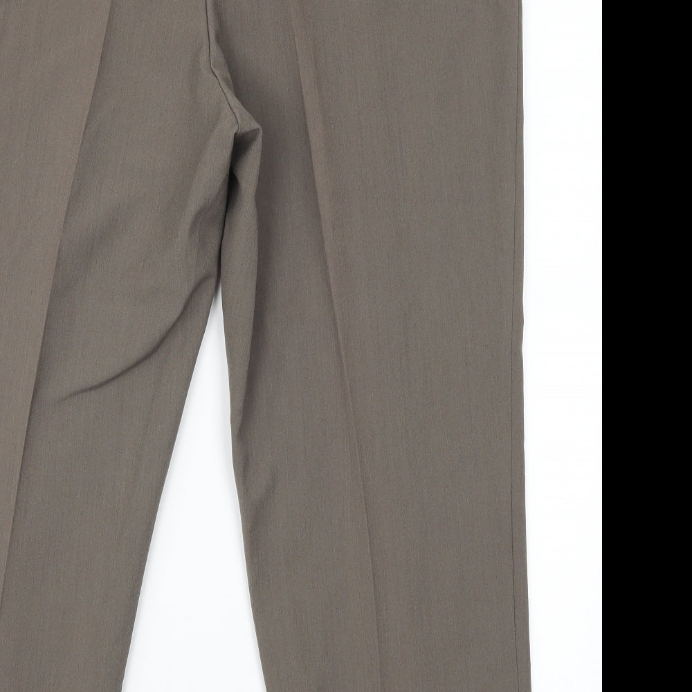 Womens UK Size 18 BM Regular Fit  Brown Trousers
