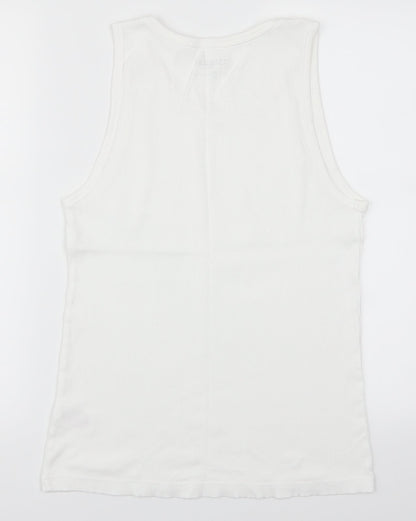 Peacocks Mens White    T-Shirt Size L