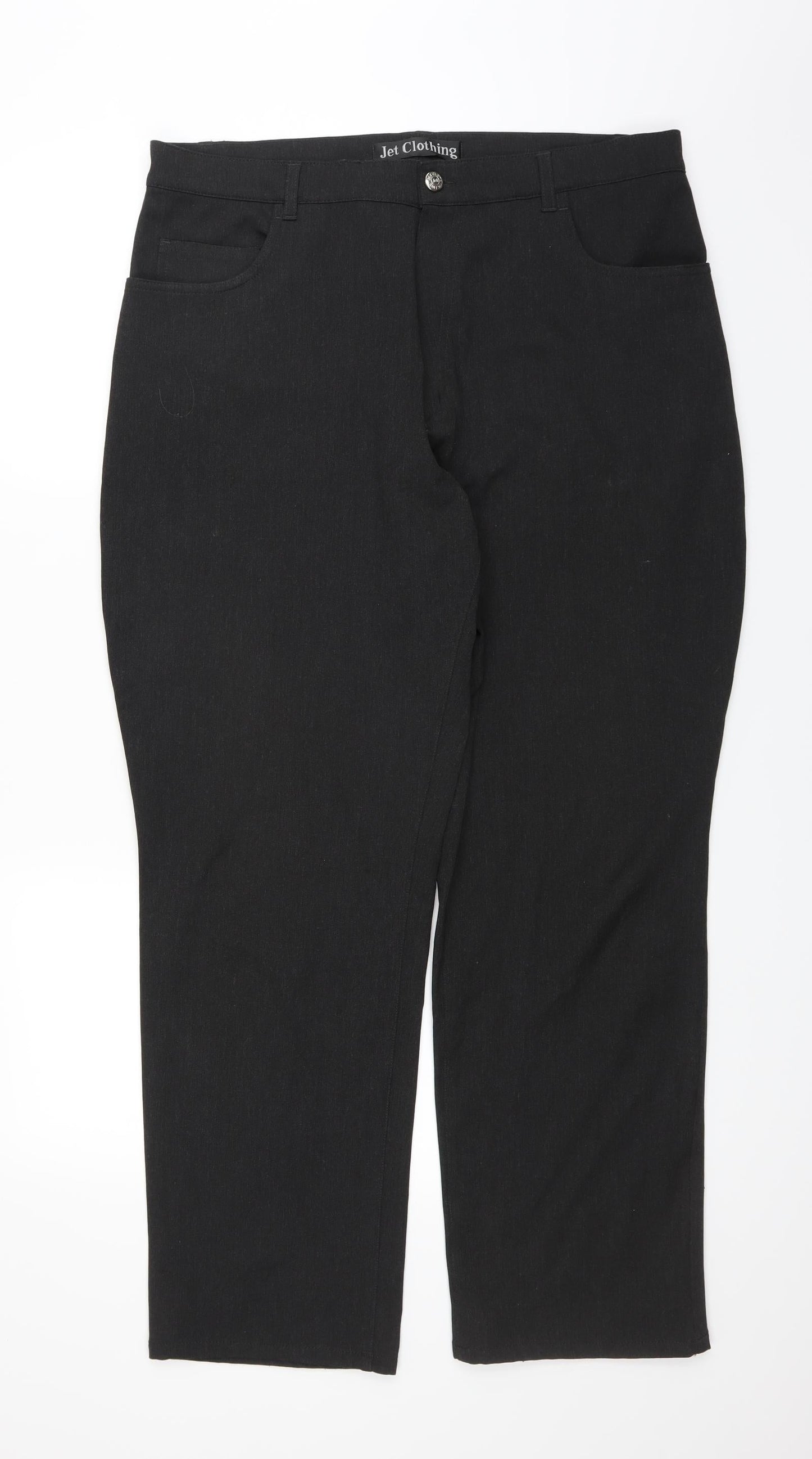 jet clothing Womens Black   Trousers  Size 36 L29 in