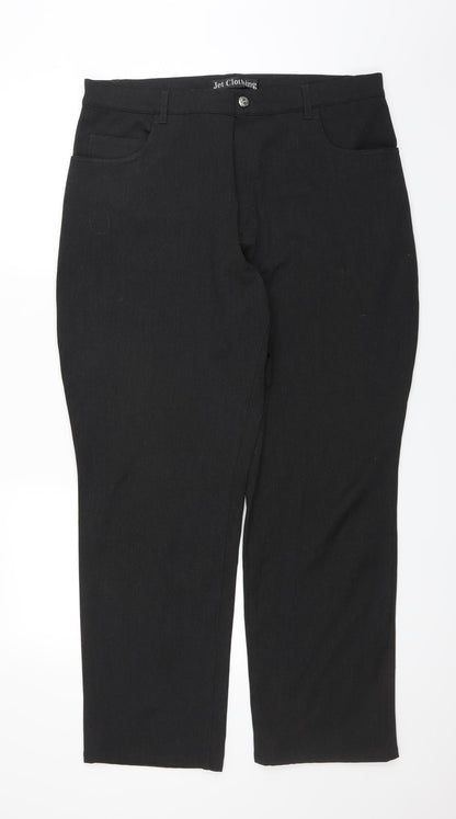 jet clothing Womens Black   Trousers  Size 36 L29 in