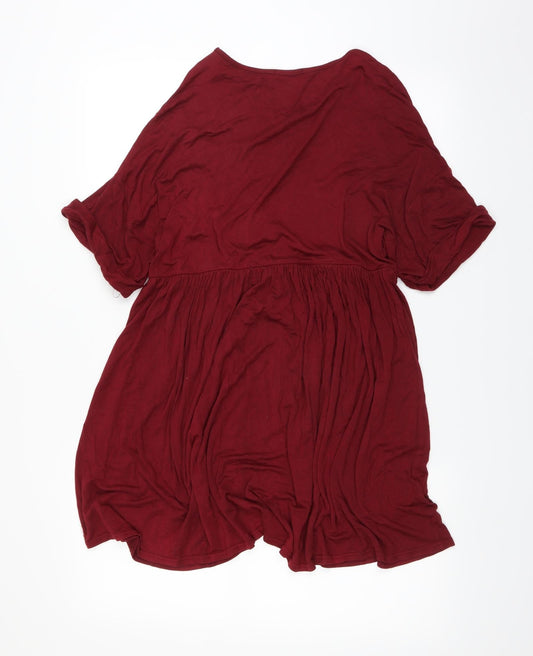 Boohoo Womens Red   A-Line  Size 12