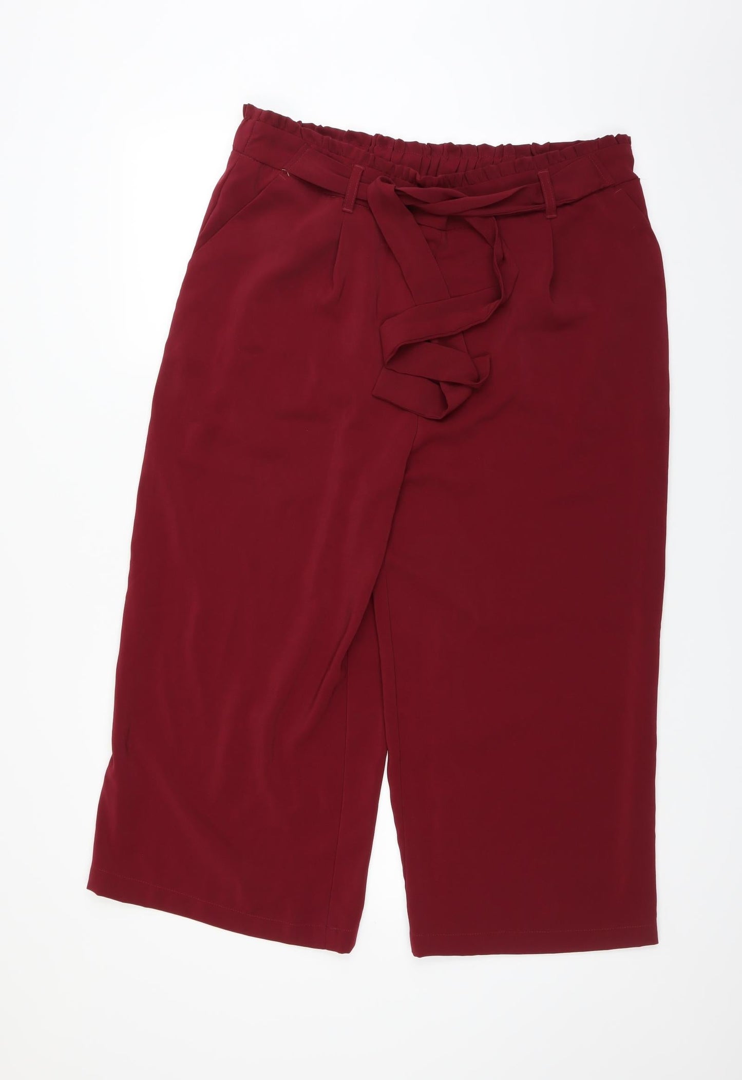 New Look Womens Red   Trousers  Size 16 L23 in