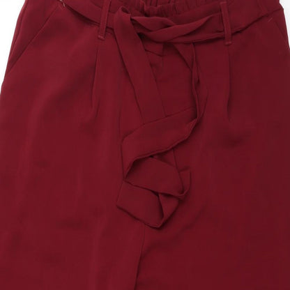 New Look Womens Red   Trousers  Size 16 L23 in