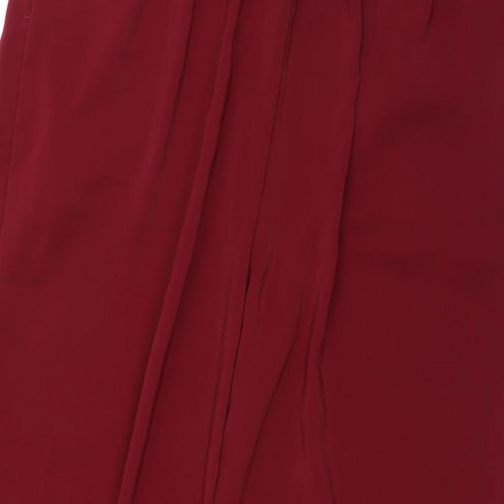 New Look Womens Red   Trousers  Size 16 L23 in
