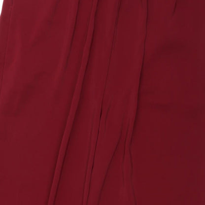 New Look Womens Red   Trousers  Size 16 L23 in