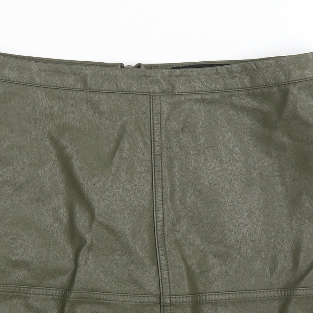 New Look Womens Green   A-Line Skirt Size 8