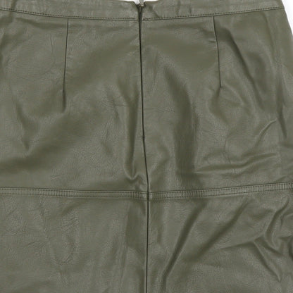 New Look Womens Green   A-Line Skirt Size 8