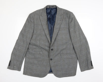 Mens UK Size 36 Cedar Wood State Regular Grey Suit Jacket